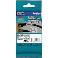 Brother TZEFX231 Black on White Flexible ID 12mm