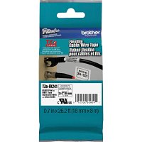 Brother TZEFX241 Black on White Flexible ID 18mm