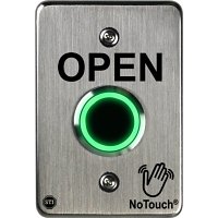 STI NT-SS102-EN NoTouch Stainless Steel Open Legend IR Switch, Single-Gang