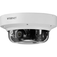 Hanwha PNM-9084QZ1 8MP WDR Multi-Sensor PTRZ Camera, 3-6mm Motorized Varifocal Lens