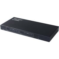 AVARRO 0E-HDMIMX2 HDMI Switcher with IR Remote Control, 4 Inputs x 2 Outputs