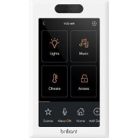 Resideo BHA120USWH1 Brilliant Smart Home Voice Control Hub 1-Switch Panel, White