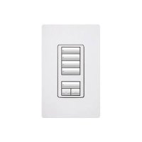 Lutron RRD-W4S-WH RadioRA 2 seeTouch Wall-Mount Designer Keypad - 4 Scene w/ Raise-Lower, White