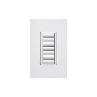 Lutron RRD-W7B-WH Wall-Mount Designer Keypad, 7-Button, White