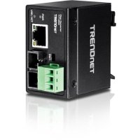 Trendnet Hardened Industrial 100base-Fx Single-Mode Sc Fiber Converter