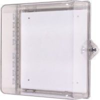 STI Protective Cabinet, Polycarbonate with Backplate and Thumb Lock - Clear