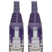 Tripp Lite 1ft Cat6 Snagless Molded Patch Cable UTP Purple RJ45 M/M 1'