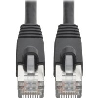 Tripp Lite Cat6a Snagless Shielded STP Patch Cable 10G, PoE, Black M/M 1ft