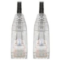 Tripp Lite Cat6 UTP Patch Cable (RJ45) - M/M, Gigabit, Snagless, Molded, Slim, Black, 6 in.