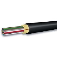 OCC DX004DWLS9KR 4-Fiber Riser Indoor/Outdoor Distribution Cable, 62.5um, Black Jacket