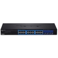 TRENDnet 28-Port Gigabit Web Smart PoE+ Switch with 10G SFP+ Slots