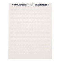 Brady LAT-19-361-1 LaserTab Series Self-Laminating Polyester Labels, 3.167" H x 1" W Label Size, White, Matte Finish