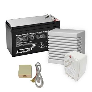 UltraTech IM-ACCINK2 4-Piece SLA Battery and Indoor Accessory Kit, (1)0E-PPS1640CA, (1)0E-RJ31XSET3, (1)0E-WALLSIREN, (1)IM-1270