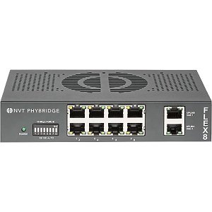 NVT Phybridge NV-FLX-08-RL 8-Port PoE+ Fast Ethernet Unmanaged Switch