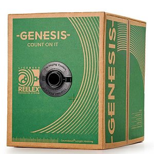 Genesis 10045501 18/2 Stranded General Purpose Zip Cable, 500' (152.4m) REELEX Pull Box, White