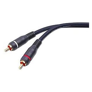 Vanco AGH217 RCA Patch Cables, OFC Stereo Dual RCA Plugs, Premium Gold Plated, 17', Red and Black