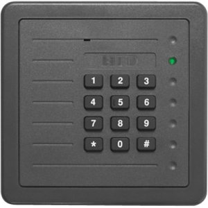 HID 5355ABK00 ProxPro 125 kHz Wall Switch Keypad Proximity Reader with Wiegand Output, Buffer One Key, No Parity, 4-Bit Message, Beige