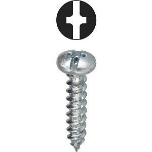 Dottie 2WS834 #8 x 3/4 in. Phillips/Slotted Pan Head Sheet Metal Screw, 100-Pack