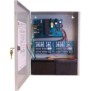 Altronix AL400ULXPD16CB Power Supply/Charger, 16 PTC Class 2 Outputs, 12/24VDC at 4A, BC400 Enclosure