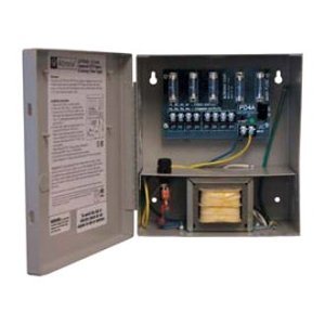 Altronix ALTV244UL3 CCTV Power Supply with 4 Fused Outputs, 24/28VAC at 3.5A, 115VAC, BC100 Enclosure, Includes 3-Wire Line Cord