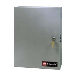 Altronix ALTV615DC1016 CCTV Power Supply, 16 Fused Outputs, 6-15VDC at 10A, 115VAC, BC300 Enclosure