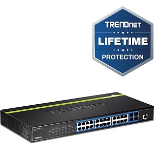 TRENDnet TL2-G244 24-Port Gigabit Manged Layer 2 Switch