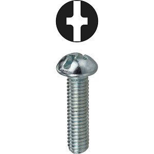 Dottie RMC8321 #8-32 x 1 in. Phillips/Slotted Round Head Machine Screw, 100-Pack