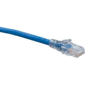 leviton 5d460-5l extreme cat5e slimline boot patch cord, 5', blue
