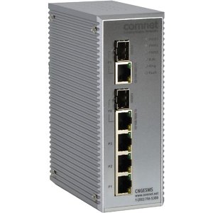 ComNet CNGE5MS Managed Ethernet Switch with (3) 10-100-1000Base-TX and (2) 10-100-1000Base-TX/100-1000Base-FX Combo Ports