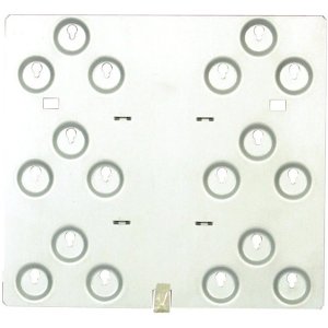 Bosch D9002-5 Mounting Plate and Screws for Enclosure, 6-Location, 3-Hole, 5-Pack, Gray