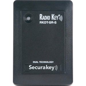 Secura Key RKDT-SR-S Securakey RKDT-SR-S Dual Technology Smart Reader, Switchplate, Securakey and HID, Black