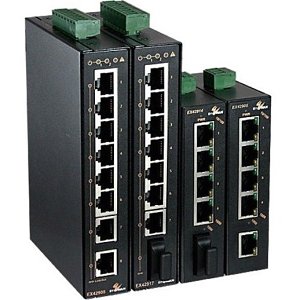EtherWAN EX42908 Hardened Unmanaged 8-Port 10/100/1000base-T Gigabit Ethernet Switch