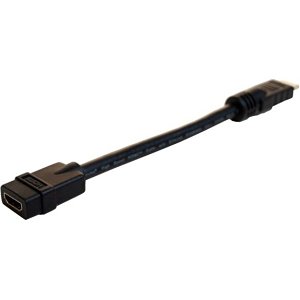 Comprehensive HDP-J-8INPROBLK Pro AV/IT Series High Speed HDMI Cable with Ethernet Male To Female 8"