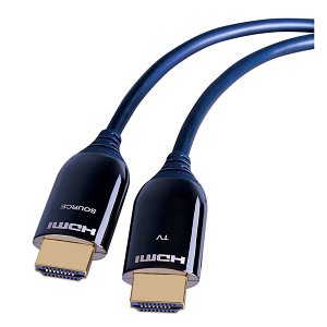 Vanco UHDFBR150C Active Optical HDMI Fiber Cable with HDR, 150'