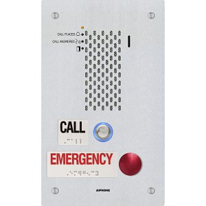 Aiphone IX-SSA-2RA IP Audio Emergency Station, SIP Compatible, ADA Compliant, 2 Call Buttons