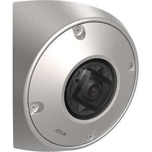 AXIS Q9216-SLV 4MP Corner Mounted Impact-Resistant Fixed Dome IR WDR IP Camera, 2.4mm Lens, Stainless Steel