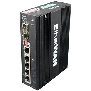 EtherWAN EX42395BT Hardened Unmanaged 6-Port Gigabit PoE Switch