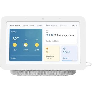 Google Nest Hub Smart Display with Google Assistant, 2nd Gen, Chalk (GA01331-US)