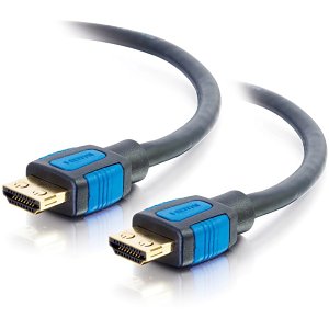 C2G CG29674 High Speed HDMI Cable With Gripping Connectors, 4K 60Hz, 1.5' (0.46m)