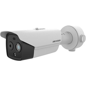 Hikvision DS-2TD2628-7/QA Thermal and Optical Bi-Spectrum IP Bullet Camera, 7mm Lens