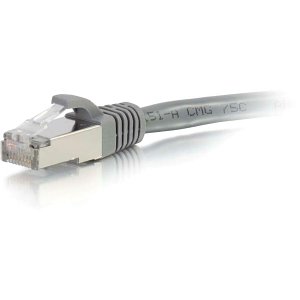 C2G CG00776 CAT6a Snagless Shielded (STP) Ethernet Network Patch Cable, 3' (0.9m), Gray