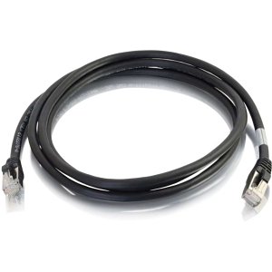 C2G CG00812 CAT6a Snagless Shielded (STP) Ethernet Network Patch Cable, 5' (1.5m), Black