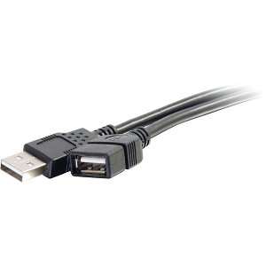 C2G CG52106 USB 2.0 A Male to A Female Extension Cable, 3.3' (1m), Black