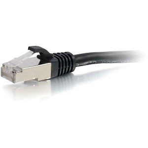 C2G CG00821 CAT6a Snagless Shielded (STP) Ethernet Network Patch Cable, 20' (6.1m), Black