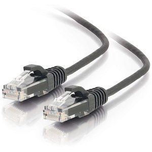 C2G CG01059 CAT5e Snagless Unshielded (UTP) Slim Ethernet Network Patch Cable, 4' (1.2m), Black