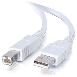 C2G CG13171 USB 2.0 A/B Cable, 3.3' (1m), White