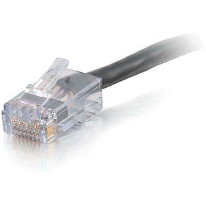 C2G CG15299 CAT6 Non-Booted Snagless Unshielded (UTP) Ethernet Network Patch Cable, Plenum, TAA Compliant, 25' (7.6m), Black