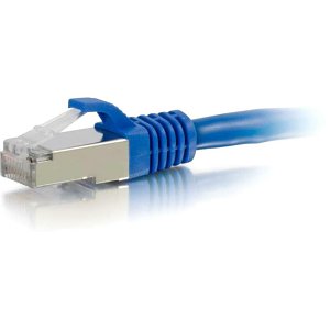 C2G CG00688 CAT6a Snagless Shielded (STP) Ethernet Network Patch Cable, 35' (10.7M), Blue