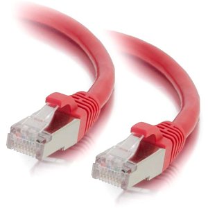 C2G CG00854 CAT6 Snagless Shielded (STP) Ethernet Network Patch Cable, 15' (4.6m), Red