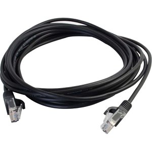C2G CG01053 CAT5e Snagless Unshielded (UTP) Slim Ethernet Network Patch Cable, 0.5' (0.15m), Black
